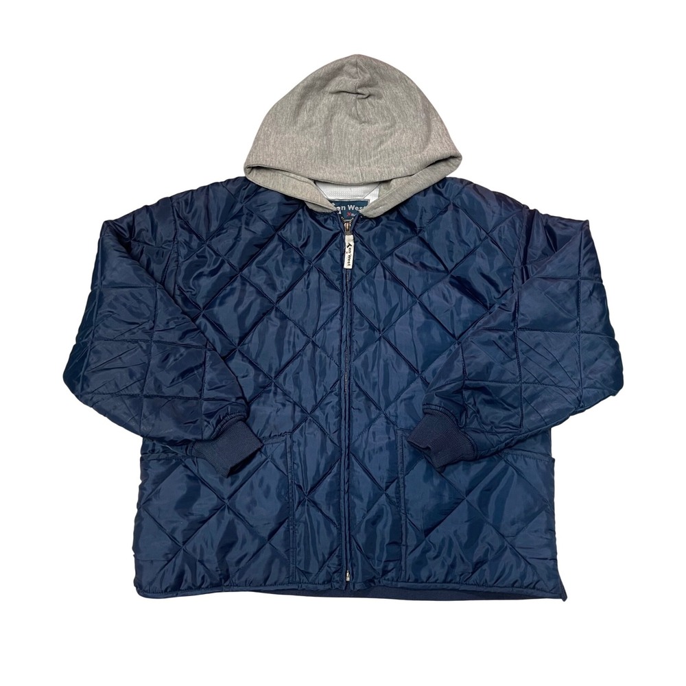 Ken West Quilted Hoodie Jacket – Fits Adult M/L